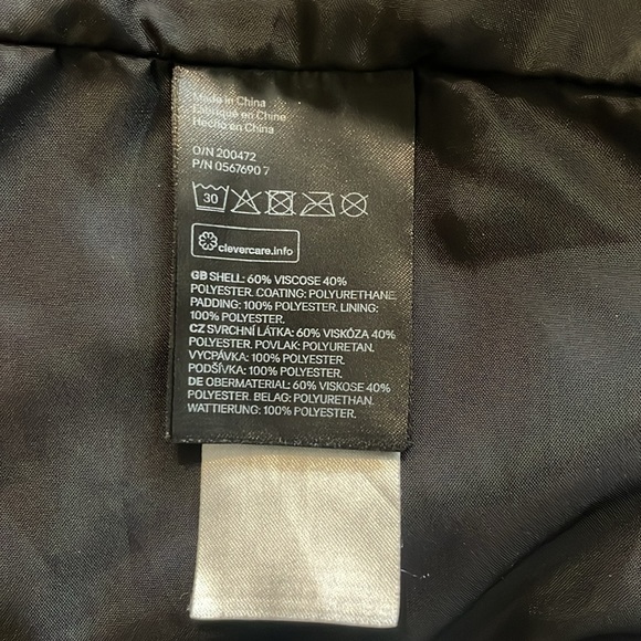 H&M Black Faux Leather Moto Jacket Size 5-6 Years - Picture 14 of 15